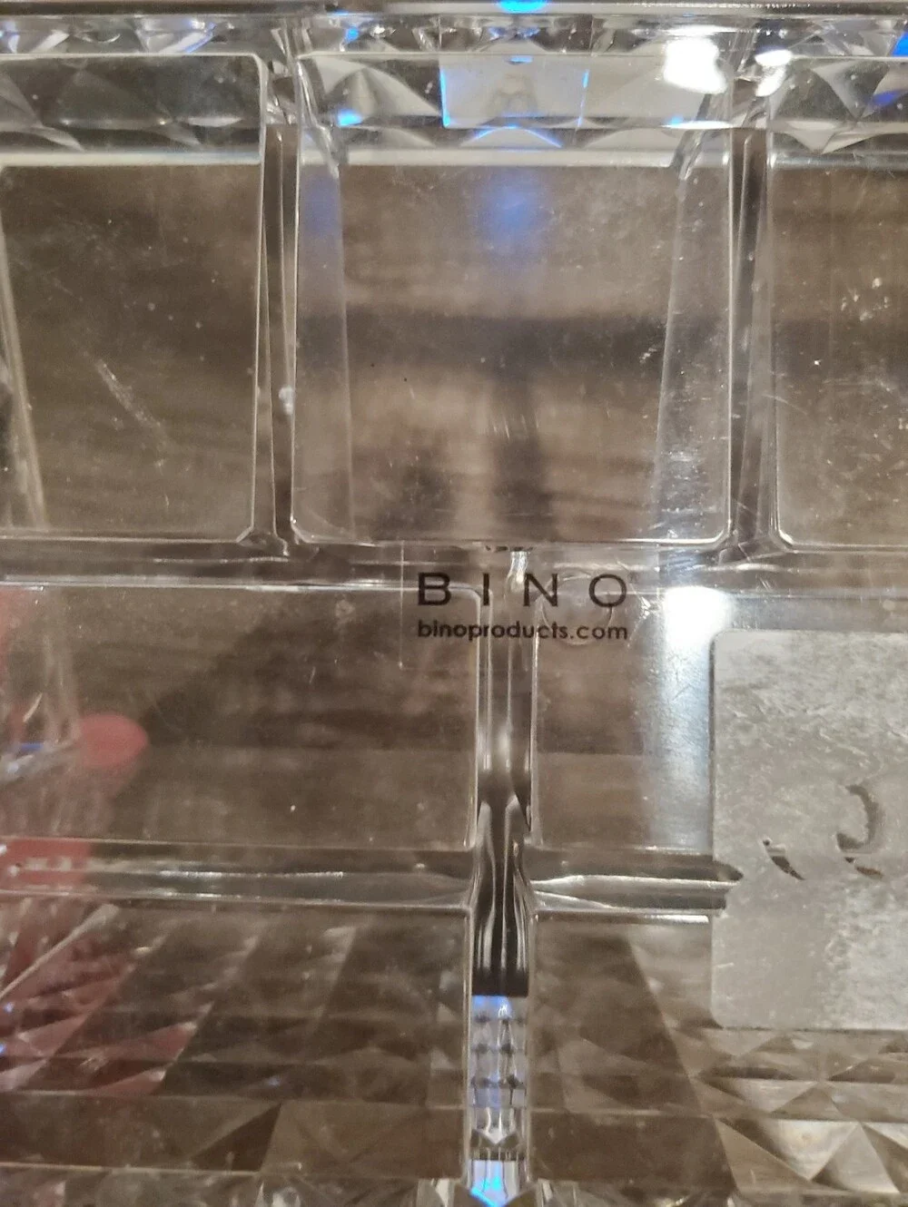 Clear Acrylic 6-Compartment Makeup & Desk Organizer